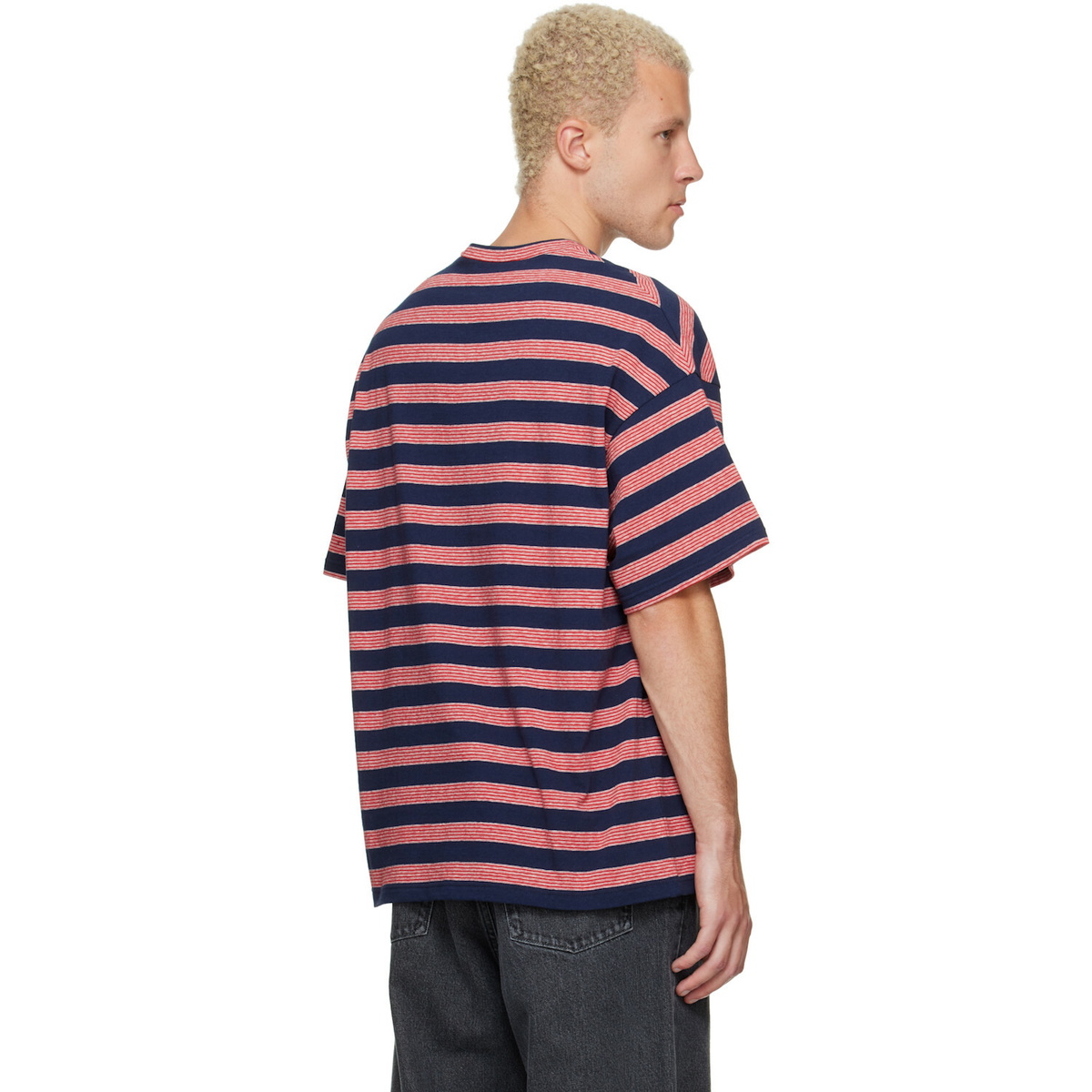 Jil Sander Navy & Red Striped T-shirt
