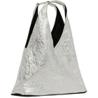 MM6 Maison Margiela Silver Zip Pouch Tote