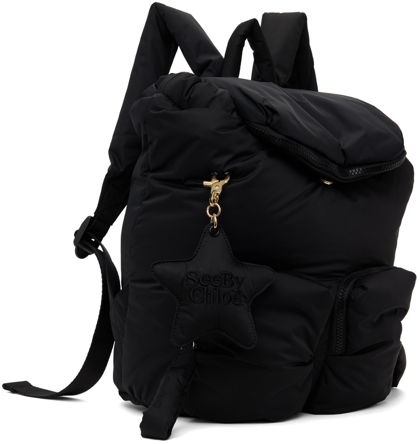See by Chloé Black Joy Rider Backpack