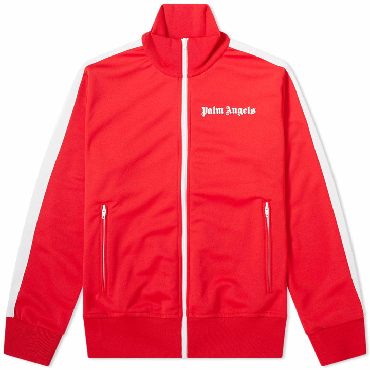Photo: Palm Angels Classic Zip Track Jacket Red