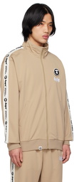 AAPE by A Bathing Ape Beige MoonFace Track Jacket