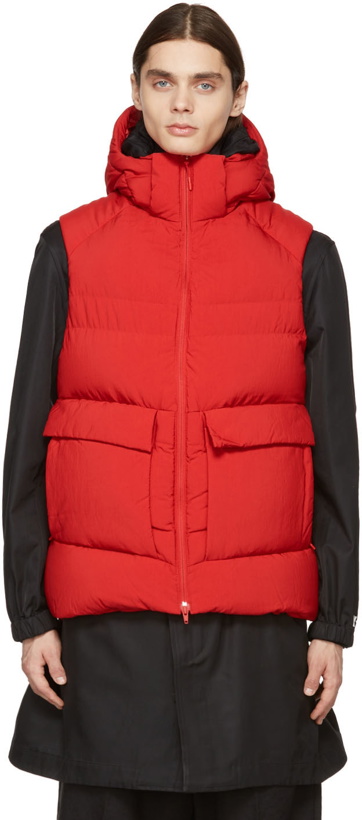 Photo: Y-3 Red Down Puffy Vest