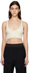 HALFBOY Off-White V-Neck Tank Top