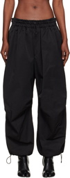 YOHJI YAMAMOTO Black Twill Parachute Lounge Pants