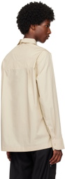 Olly Shinder Beige Vanishing Tie Shirt