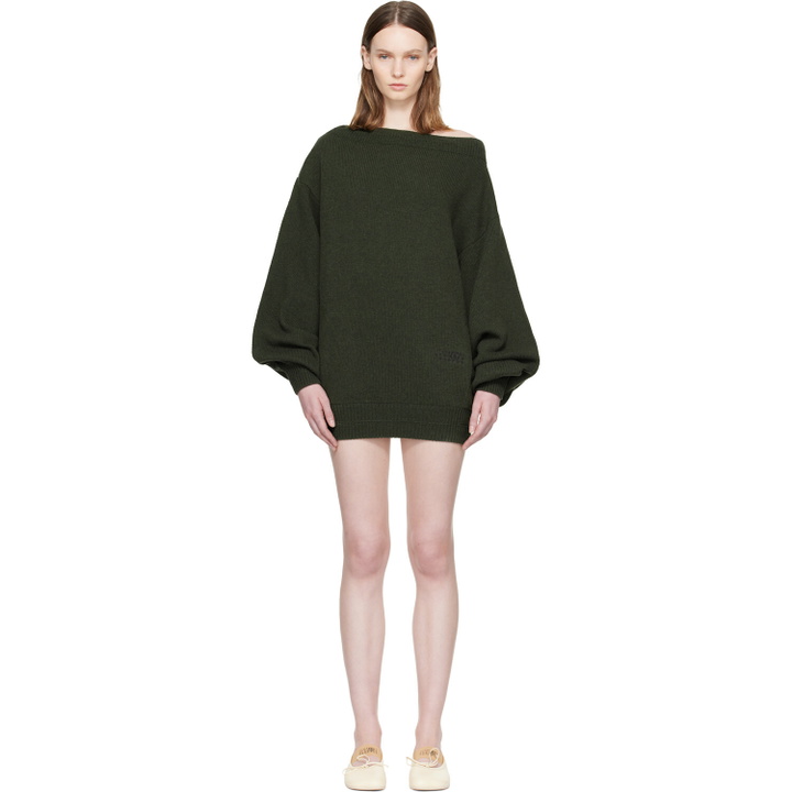 Photo: MM6 Maison Margiela Khkai Off-Shoulder Knit Minidress