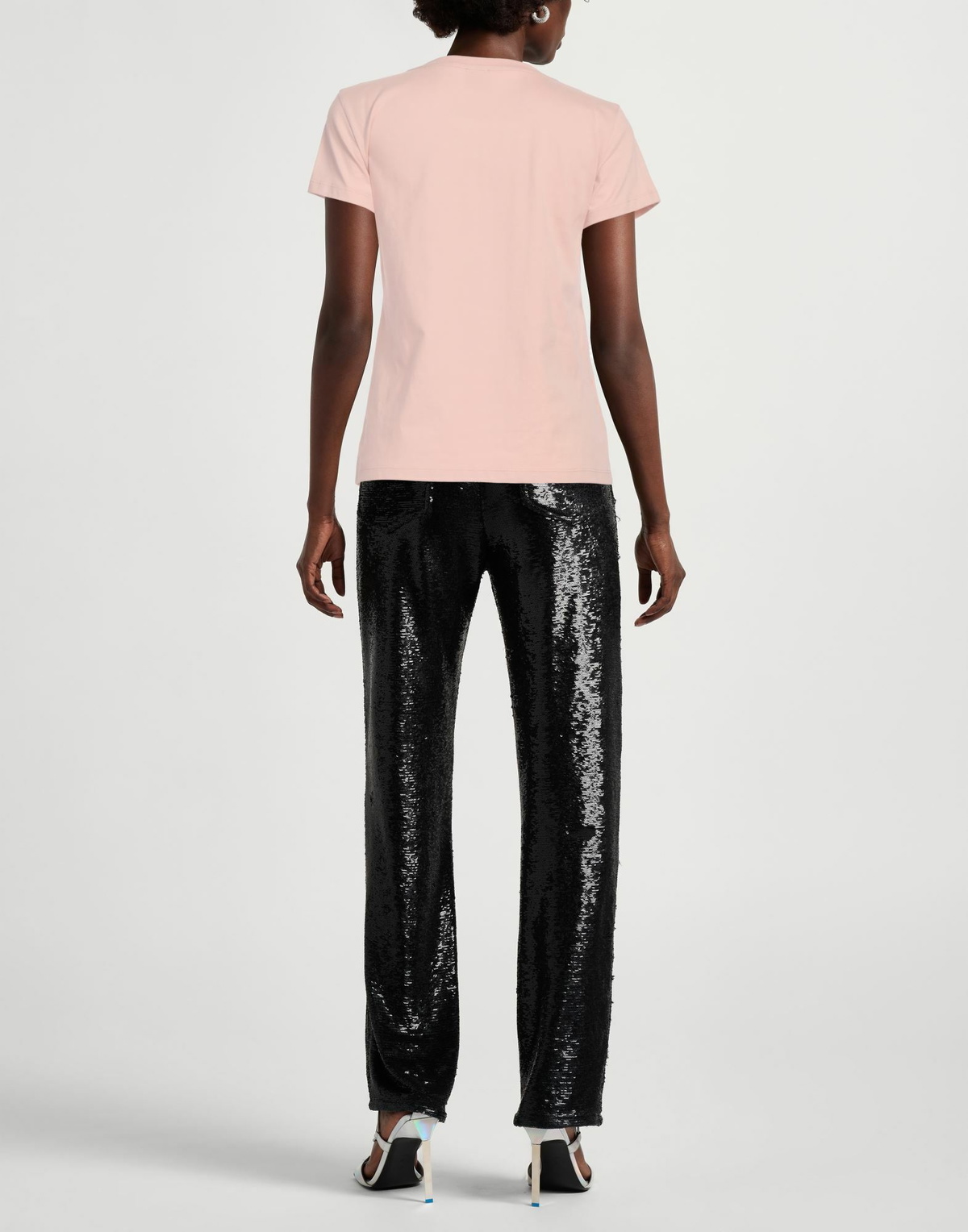 Pinko Denim Womens T-shirt Light in Pink