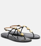 Amanu Nairobi leather thong sandals