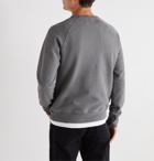 Officine Generale - Garment-Dyed Fleece-Back Cotton-Jersey Sweatshirt - Gray