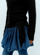 Aaron Esh Mohair Tied Hooded Sweater