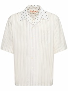 MARNI - Striped Woven Cotton Bowling Shirt
