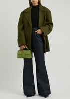 Remain BY Birger Christensen Double-breasted Wool-blend Peacoat Olive