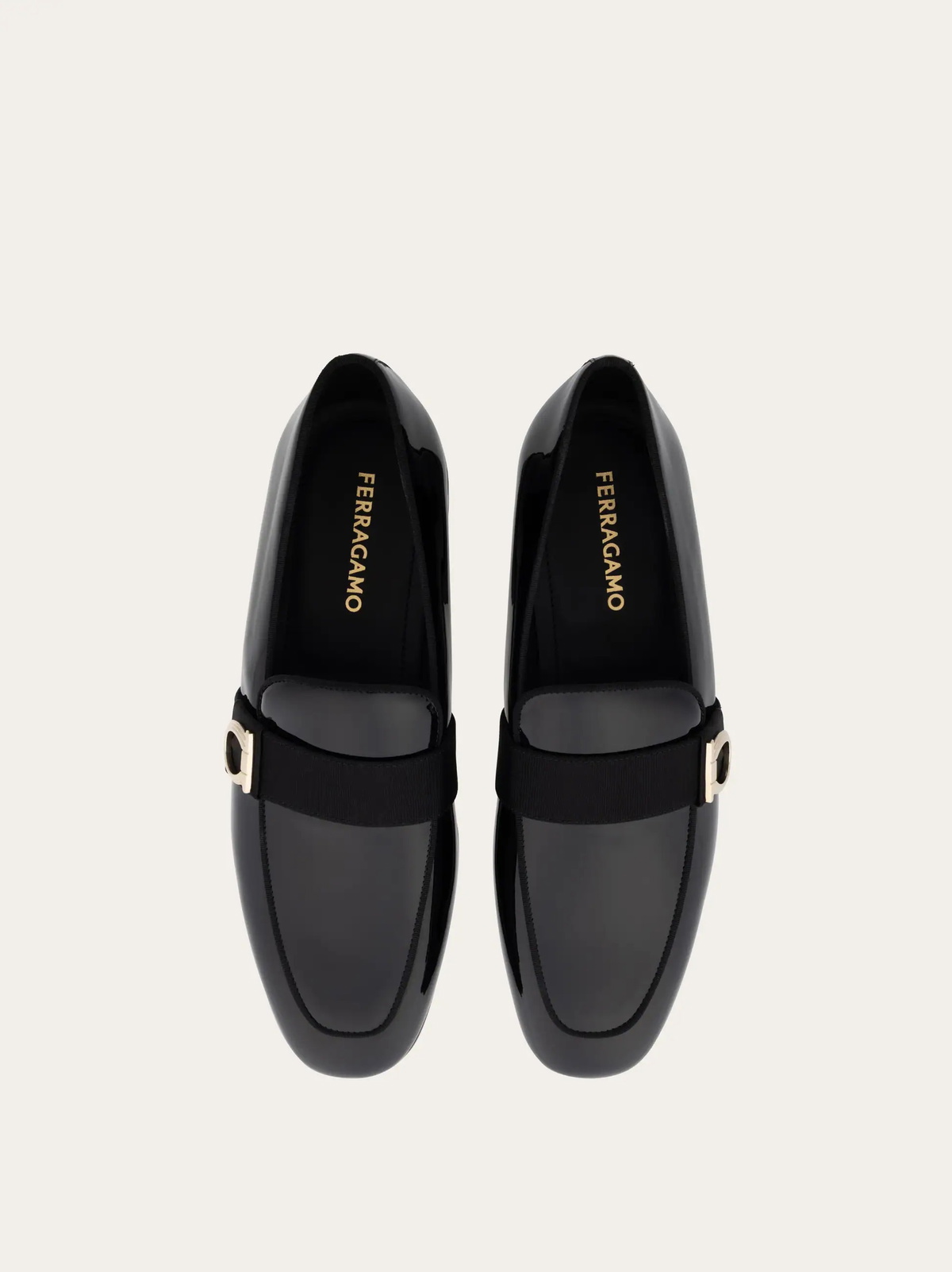Ferragamo Mens Gancini loafer in Black