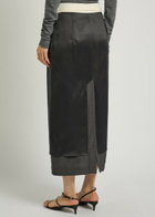 Rohe Inside-out Stretch-wool Midi Skirt Dark Grey