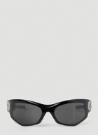 Swipe 1 Oval Sunglasses in Black