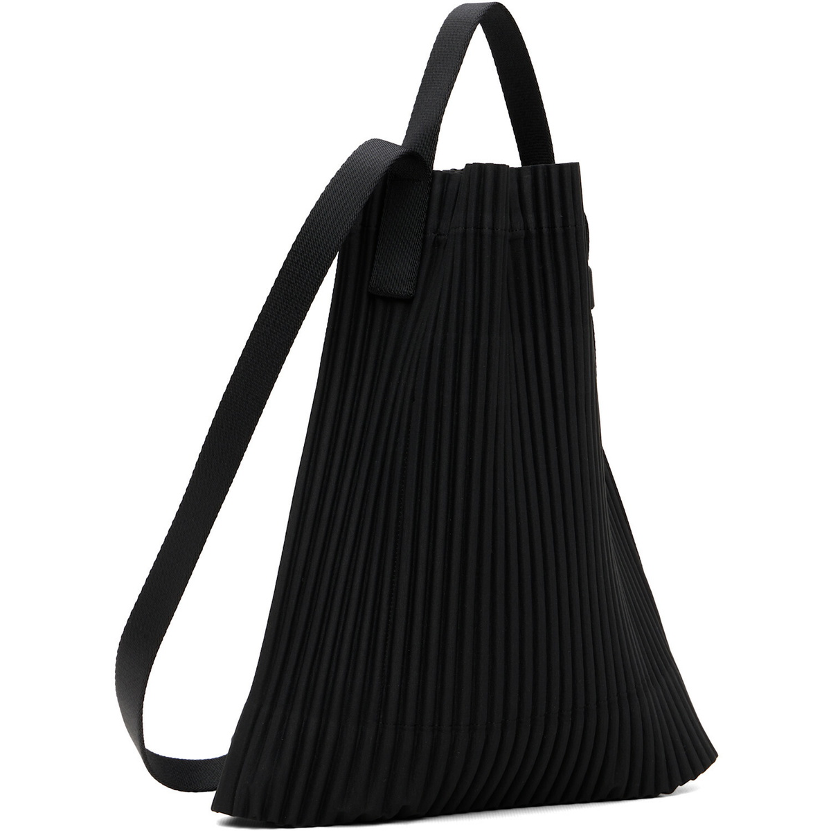 HOMME PLISSÉ ISSEY MIYAKE Black Drawstring Pleats Bag