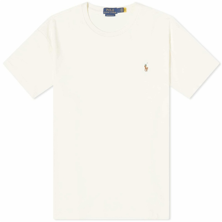 Photo: Polo Ralph Lauren Men's Cotton Custom T-Shirt in Clubhouse Cream