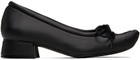 Paula Canovas Del Vas Black Diablo Ballerina Flats