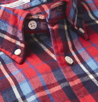 Engineered Garments - 19th Century Button-Down Collar Checked Cotton-Flannel Shirt - Men - Red