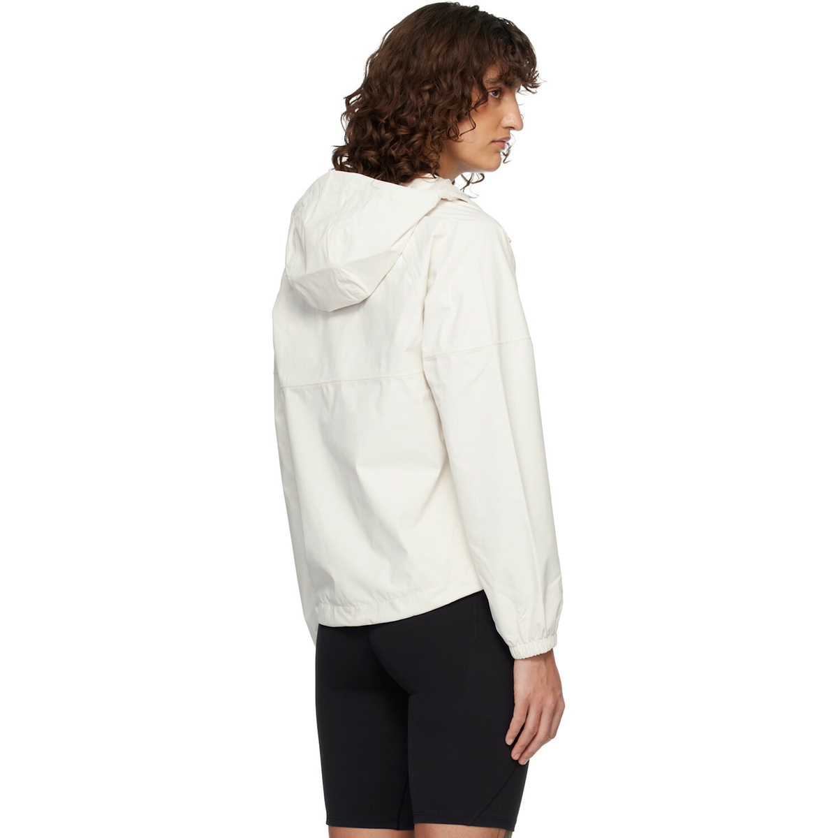 The North Face White Antora Hoodie Rain Jacket