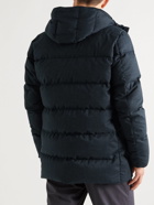 Herno Laminar - Slim-Fit Quilted Shell Hooded Down Jacket - Blue