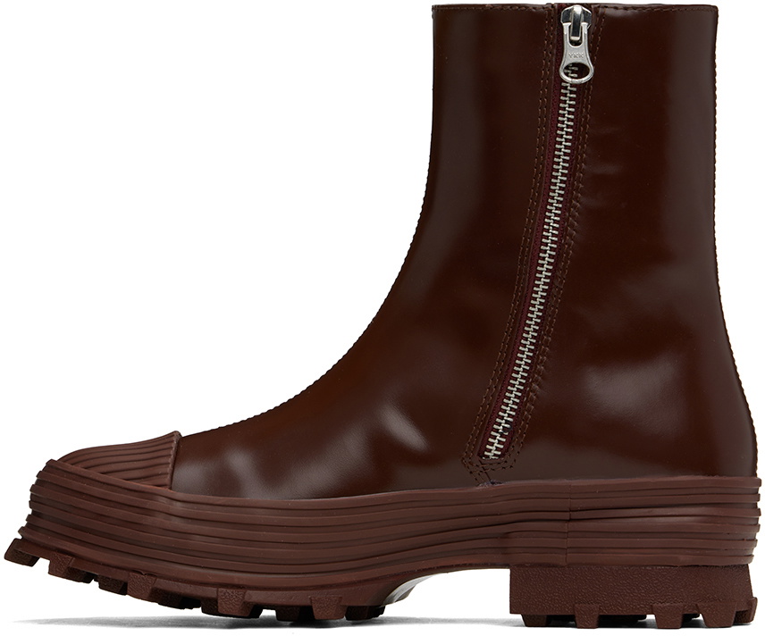 CAMPERLAB Burgundy Traktori Boots