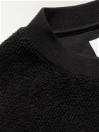 4SDesigns - Logo-Print Cotton-Terry Sweatshirt - Black