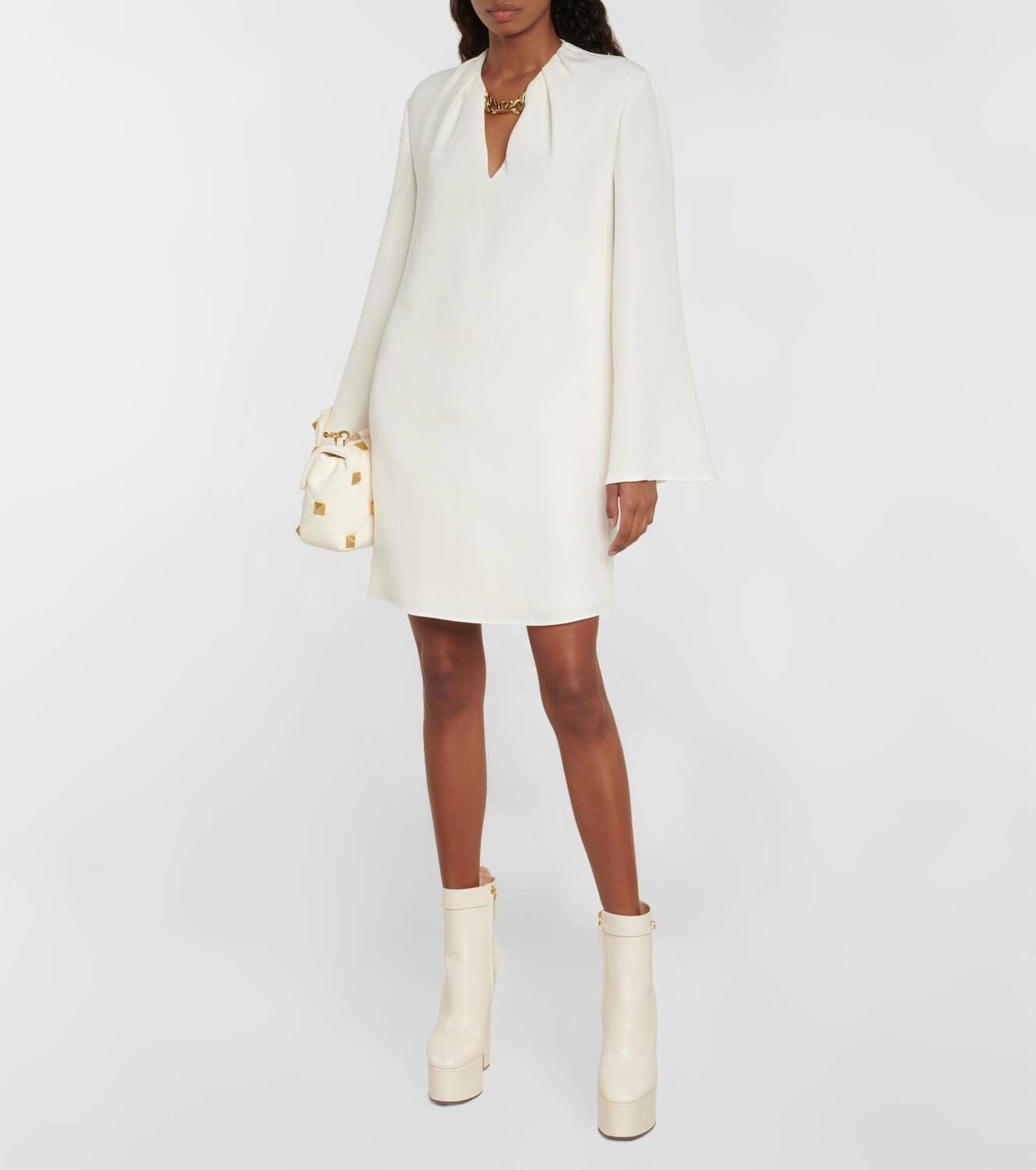 Valentino Garavani Tan-Go leather platform ankle boots