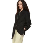 Lemaire Black Wool Single-Breasted Blazer