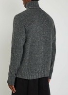 Ymc Nova Wool-blend Cardigan Dark Grey