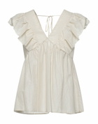Manila Grace Womens Top in Beige