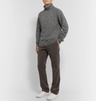The Row - Asher Mélange Camel Hair-Blend Rollneck Sweater - Gray