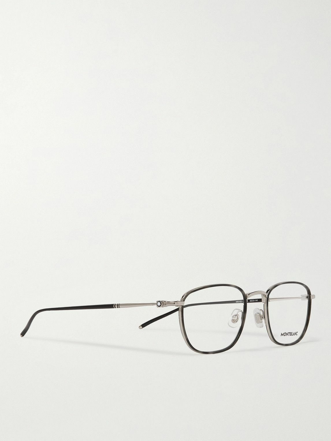 MONTBLANC EYEWEAR - Square-Frame Silver-Tone and Acetate Optical Glasses