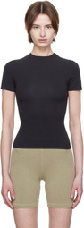 SKIMS Black Cotton Jersey T-shirt
