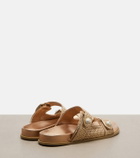 Jimmy Choo Fayence raffia-effect sandals