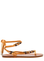 Ancient Greek Sandals Esther Beaded Jelly Sandals Camel