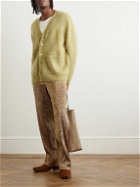 Séfr - Kaito Brushed Mohair-Blend Cardigan - Yellow