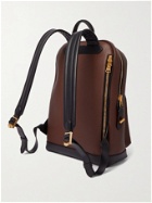 TOM FORD - Full-Grain Leather Backpack - Brown