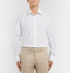 Brioni - Slim-Fit Cotton-Piqué Shirt - Men - White