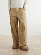 Visvim - Christo Shaman Folk Suede Slides - Neutrals