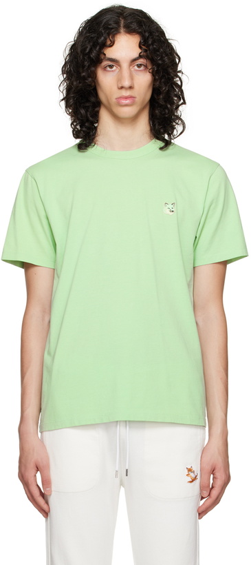 Photo: Maison Kitsuné Green Fox Head T-Shirt