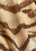 Good American Tiger-print Stretch-mesh T-shirt Multicoloured