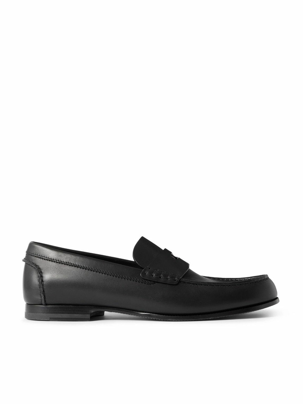 Photo: Dunhill - Heddon Flex Leather Penny Loafers - Black