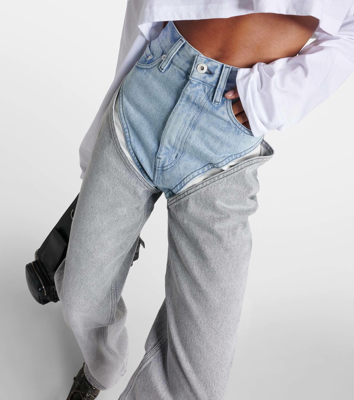 Y/Project Wide-Leg Crystal Jeans - Unisex 34