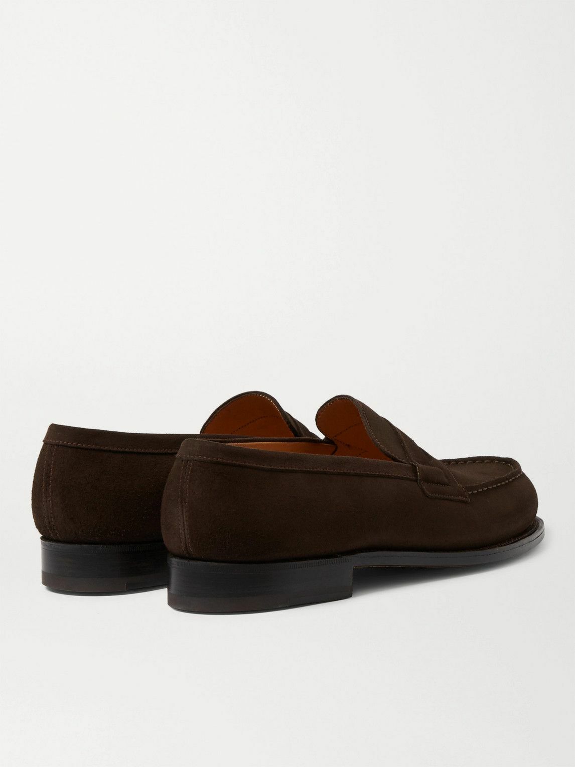 J.M. Weston - 180 Moccasin Suede Loafers - Brown