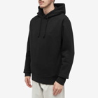 JW Anderson Men's Embroidered Logo Popover Hoodie in Black