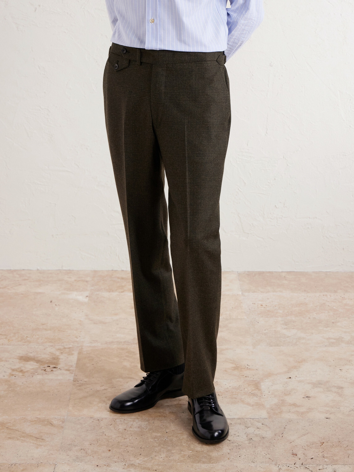 J. Mueser - Waverly Straight-Leg Virgin Wool Suit Trousers - Green
