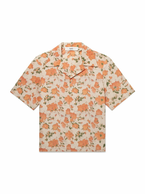 Photo: Séfr - Pino Floral-Print Woven Shirt - Orange