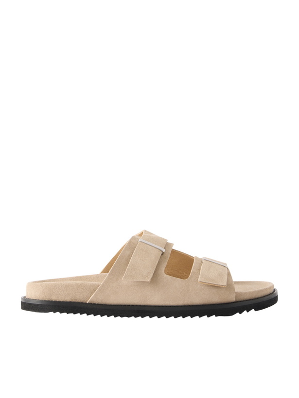 Photo: Mr P. - Suede Slides - Brown