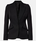 McQueen Single-breasted wool jacket
